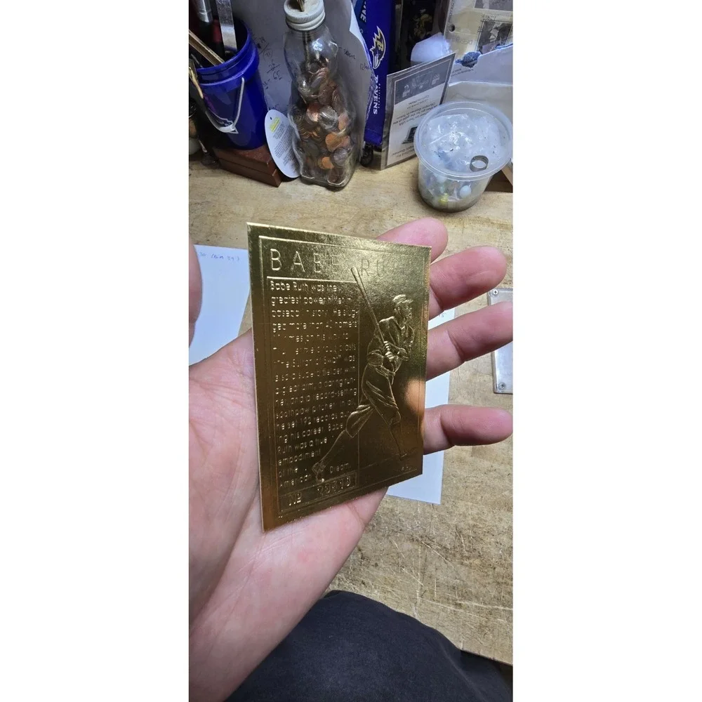 Babe Ruth 1994 22Kt Gold Foil Golden Legends Card Ltd. 50K